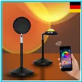 Produktbild: RGB Sonnenuntergangsprojektionlampe Bluetooth Timer Musik Sync 180 APP Steuer