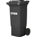 Produktbild: STIER 2-Rad-Müllgroßbehälter 80 l grau BxTxH 445x520x939 mm