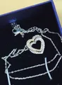 Produktbild: B-Ware Original Swarovski Infinity Heart Halskette weiß rosevergoldet 5518868