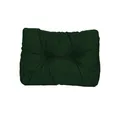 Produktbild: TexDeko® Garden Seitenkissen 60x40x20/10cm wasserabweisend UV - beständig gesteppt Premium Kissen für Europaletten In- & Outdoor Palettenpolster (Dunkelgrün)