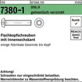 Produktbild: Flachkopfschraube ISO 7380-1 Innen-6kt M5x25 010.9 galv.verz. 500St.