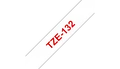 Produktbild: Brother TZe 132 - Laminiertes Band - rot auf durchsichtig - Rolle (1,2 cm x 8 m) - 1 Rolle(n) (TZE132)