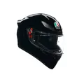 Produktbild: AGV - K1 S E2206 Motorrad Helm, Herren ECE Vollvisier Motorradhelm, Racing Style mit Aerodynamischem Spoiler, Kratzfestem Visier, 190° Sichtfeld, mit Intercom Ready, Schwarz