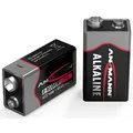 Produktbild: ANSMANN 2 Batterien Red Alkaline E-Block 9,0 V