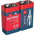 Produktbild: Ansmann Batterien Alkaline Red, 9V Block, E-Block, 6LR61, 2 Stück