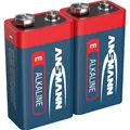 Produktbild: Ansmann 9 V Block-Batterie Alkali-Mang (2 Stk., 9V Block, 550 mAh) (5015591)