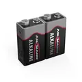 Produktbild: ANSMANN Batterie Blockbartterie Red Alkaline E-Block 6LR61 9V Block 2 Stück