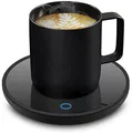 Produktbild: Lesipee Kaffeebecherwärmer, Elektrischer Kaffeewärmer Candle Wärmer Tassenwärmer, Intelligenter Kerzenwärmer mit automatischer Abschaltung für Büroschreibtisch, Büro Gadgets Kaffee Geschenk