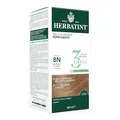 Produktbild: Herbatint Permanentes Farbgel 3 Dosen, 300 ml – 8 N Hellblond, ohne Ammoniak, für empfindliche Haut, 100% Abdeckung für weißes Haar, mit 8 natürlichen Bio-Extrakten