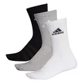 Produktbild: adidas Unisex 3 Paar Cushion Crew Socken, Medium Grey Heather/Medium Grey Heather/Black/White, L EU