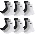 Produktbild: adidas CUSHIONED CREW Tennissocken Sportsocken Damen Herren Unisex 18 Paar, Farbe:032 - grey melange, Socken & Strümpfe:43-45