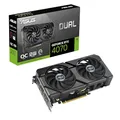 Produktbild: ASUS Dual GeForce RTX 4070 EVO OC Edition 12GB GDDR6X Gaming Grafikkarte (Nvidia GeForce RTX4070 DLSS 3, PCIe 4.0, 1x HDMI 2.1a, 3X DisplayPort 1.4a, DUAL-RTX4070-O12G-EVO, schwarz) + Indiana Jones
