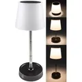 Produktbild: Led Akku Tischleuchte 29cm, Dimmbar 115-290mm Ausziehbar, Warmweiß