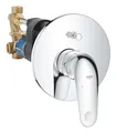 Produktbild: GROHE Swift, Badewannenarmatur Unterputz (Duscharmatur für die Badewanne, Auto-Umstellung Wanne/Brause, integriertes Rücklaufventil, Metallhebel, Mischbatterie mit Einbaukörper), chrom, 24336001