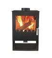 Produktbild: Holzofen VERSO 3 – 5 kW Kaminofen freistehend mit Sichtfenster, EEK , BImSchV Stufe 2, EcoDesign 2022, Moderner Holz Kamin Ofen