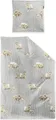 Produktbild: Irisette Feinbiber Bettwäsche-Garnitur Panda 8545  Farbe grau  140x200+70x90cm