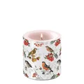 Produktbild: Kerze klein Ø 7,5 cm x 9 cm Autumn birds Herbstvögel Brenndauer 35 Stunden