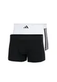 Produktbild: adidas Herren Low Rise Trunk (2PK) -Active Flex Cotton 3 Stripes Unterwäsche, 011 Black/White, XL (2er Pack)