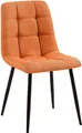Produktbild: CLP Esszimmerstuhl Tilde Bezug gepolstert gesteppt mit Rückenlehne bis 150 kg,orange Stoff