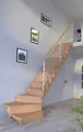 Produktbild: Holztreppe Lindos (Eiche) in  ¼ gewendelter Ausführung rechts-100 cm-Design G...