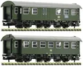 Produktbild: Fleischmann 809910 N 2er-Set Umbauwagen 2.Klasse der DB 2.Klasse