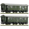 Produktbild: Fleischmann 809910 N 2er-Set Umbauwagen 2.Klasse der DB 2.Klasse