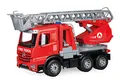Produktbild: Lena 04615 - Worxx Feuerwehr Leiterwagen Mercedes Benz Arocs, Feuerwehrauto ca. 48 cm, Feuerwehrwagen, Rot