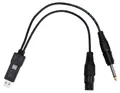 Produktbild: USB Mikrofon Audio Interface Recording Sound Karte Kabel Adapter PC Mac Wandler