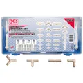 Produktbild: Schlauchverbinder Sortiment kraftstoffbeständig 100 tlg. Benzinschlauchverbinder