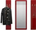 Produktbild: Vladon Garderobenset Garderobe Spot, Germany, in Bordeaux Hochglanz
