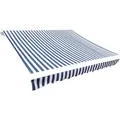 Produktbild: Markisenbespannung Canvas Blau & Weiß 450x300 cm Vidaxl