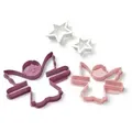 Produktbild: Betty Bossi Ausstechform Keks-Ausstecher Engel – Set, Kunststoff, (4-St), Kunststoff rosa