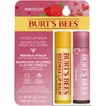Produktbild: Burt's Bees Lippenpflege im Multipack, Bienenwachs Lippenbalsam und Getönter Hibiskus Lippenbalsam, Günstiges 2er-Pack, 2 x 4,25 g