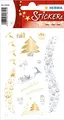 Produktbild: HERMA 15642 Aufkleber Weihnachtsmotive Gold Silber, 14 Stück, Weihnachten Sticker mit Weihnachtsbaum Motiv, Kinder Etiketten für Weihnachtsdeko Geschenke Adventskalender Dekoration Briefe DIY Basteln