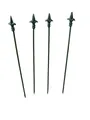 Produktbild: Deko-Impression Gartenstecker 4 Stück grün lackierte Rankstäbe Rankhilfe verzierte Spitze Eisen 60cm (4-St)