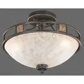 Produktbild: Trio Leuchten - Landhaus I Vintage Rustikale runde Deckenleuchte I Deckenlampe I Lampe I Leuchte rostfarben - QuintaI 3-flammig I Wohnzimmer I Schl... - Braun