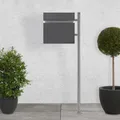 Produktbild: Briefkasten mit Ständer Standbriefkasten Briefkasten Stahl Postkasten Anthrazit