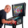 Produktbild: Flipper Virtueller, Playfield 18,5 Zoll, Backglass 15 Zoll, PC AMD Ryzen 5, 16GB RAM 256GB SDD, enthält mehr als 500 Visual Pinball-Boards und über 900 vertikale Arcade (Neue, VERBESSERTE Version)