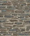 Produktbild: Vliestapete Rasch #tapetenwechsel 3D Steinmauer braun blau 863420 (4,46€/1qm)