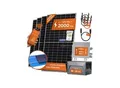 Produktbild: 2000W + Anker 2 PRO Solarway® All In One Balkonkraftwerk mit Speicher 2000W komplett Steckdose - 1,6 kWh Anker Solix 2 PRO Speicher - Solaranlage Komplettset - 500W bifaziale Solarmodule & Anker Speicher & Zubehör