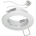 Produktbild: ledscom.de Decken-Einbaurahmen FERE, rund, weiß glänzend (LED/Halogen/MR16/50mm) inkl. GU5.3 Fassung