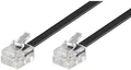 Produktbild: PremiumCord 6P4C (RJ-11) Plug 6P4C (RJ-11) Plug 15m - schwarz