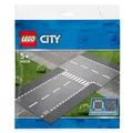 Produktbild: LEGO® City 60236 - Gerade und T-Kreuzung - 2 Straßen Platten I NEU & OVP