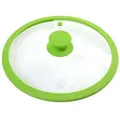Produktbild: GRÄWE Universaldeckel GRÄWE Glasdeckel mit Silikonrand Ø 14 - 32 cm in GRÜN oder ROT grün Ø 24 cm