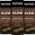 Produktbild: SYOSS Color Glow Pflegende Haartönung Tiefes Braun Colorationen, 3x100 ml