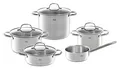 Produktbild: Fissler SAN FRANCISCO Topf-Set mit Glasdeckeln 5-teilig Edelstahl 18/10