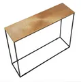 Produktbild: Schneider Konsolentisch Metall Flurtisch Tisch Schwarz/Gold 30x81x100 cm Neu
