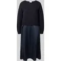 Produktbild: ROBE LÉGÈRE Midikleid im Double-Layer-Look in Marine, Größe 42