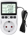 Produktbild: Temperaturregler 230v Digital Thermostat Steckdose Steckerthermostat mit Fühl...