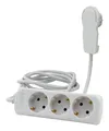Produktbild: REV Ritter Steckdosenleiste 3-fach ohne Schalter 2m weiß Smart - 8 Stück